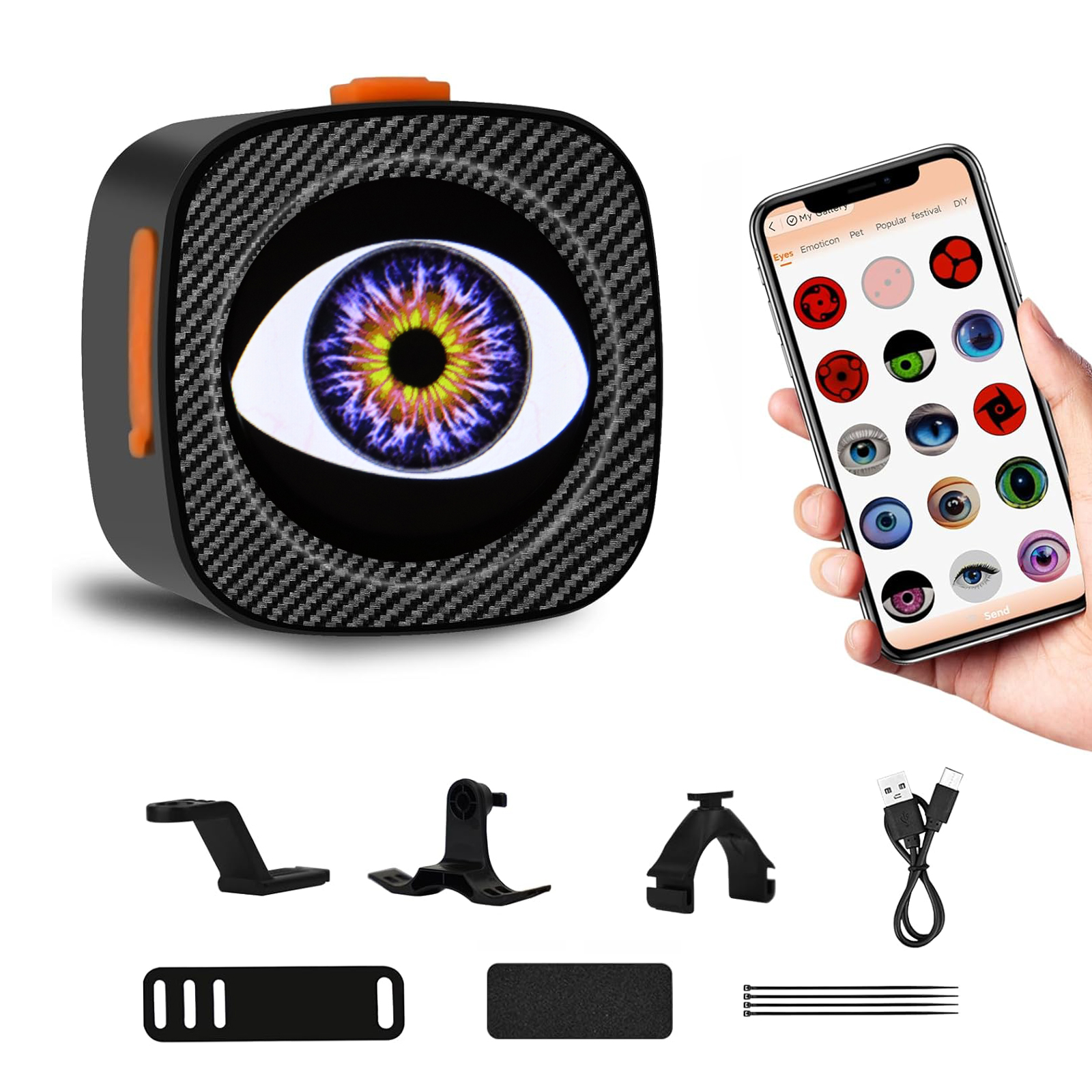 LED Dynamic Demon Eyes Bike Tail Light
