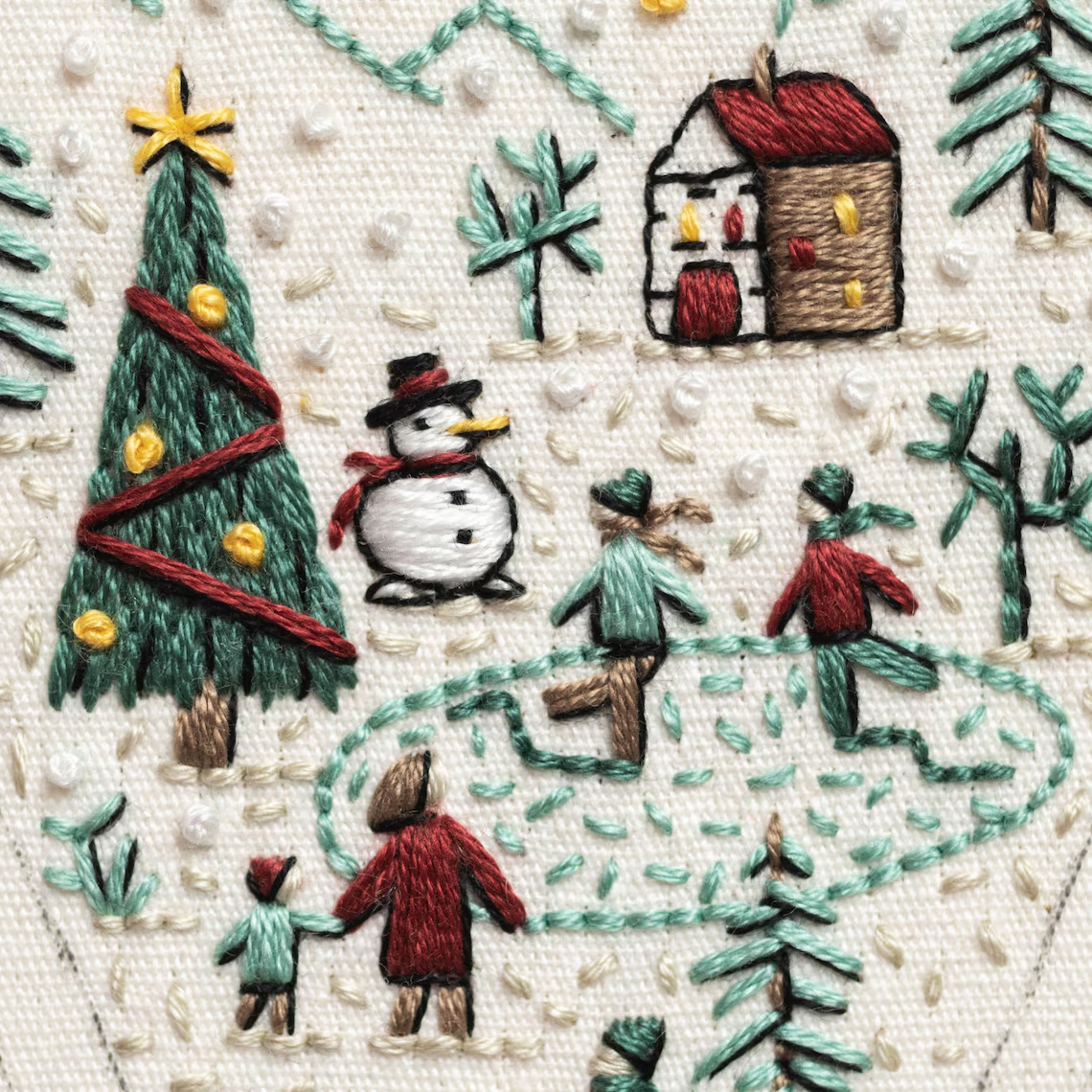 DIY Ornament for Christmas in the shape of a heart