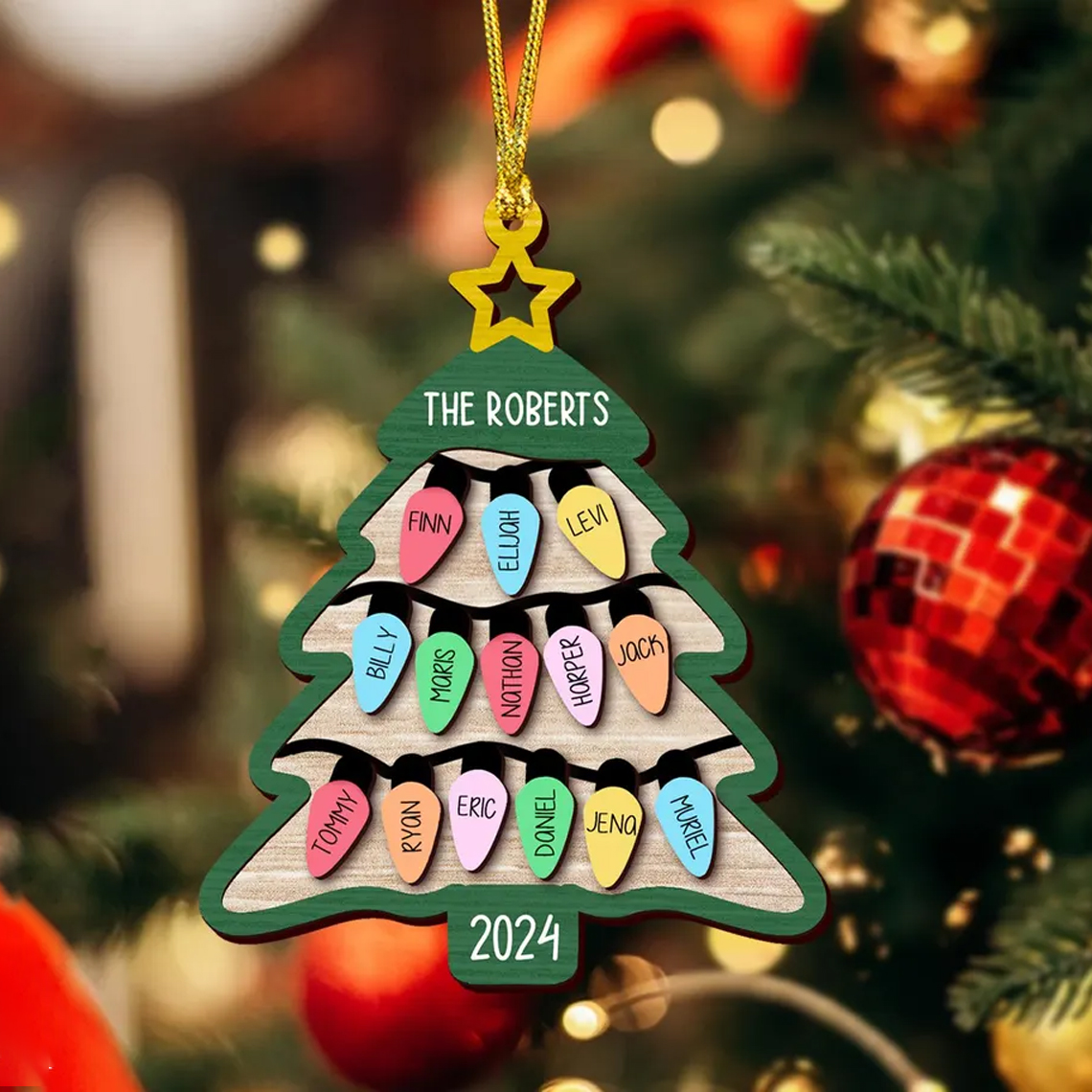 2024 Family Christmas Tree Ornament