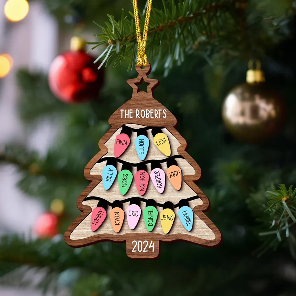 2024 Family Christmas Tree Ornament