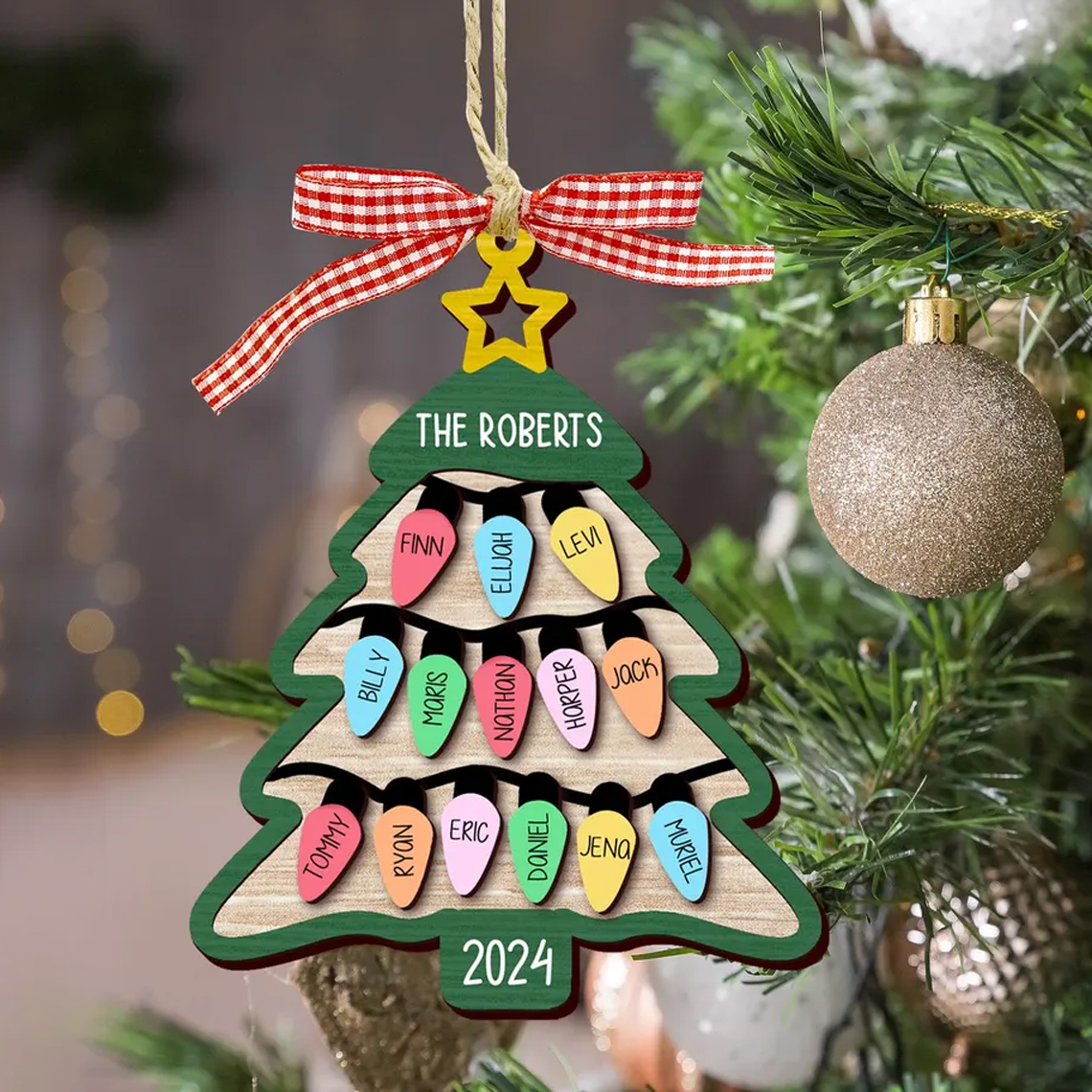 2024 Family Christmas Tree Ornament