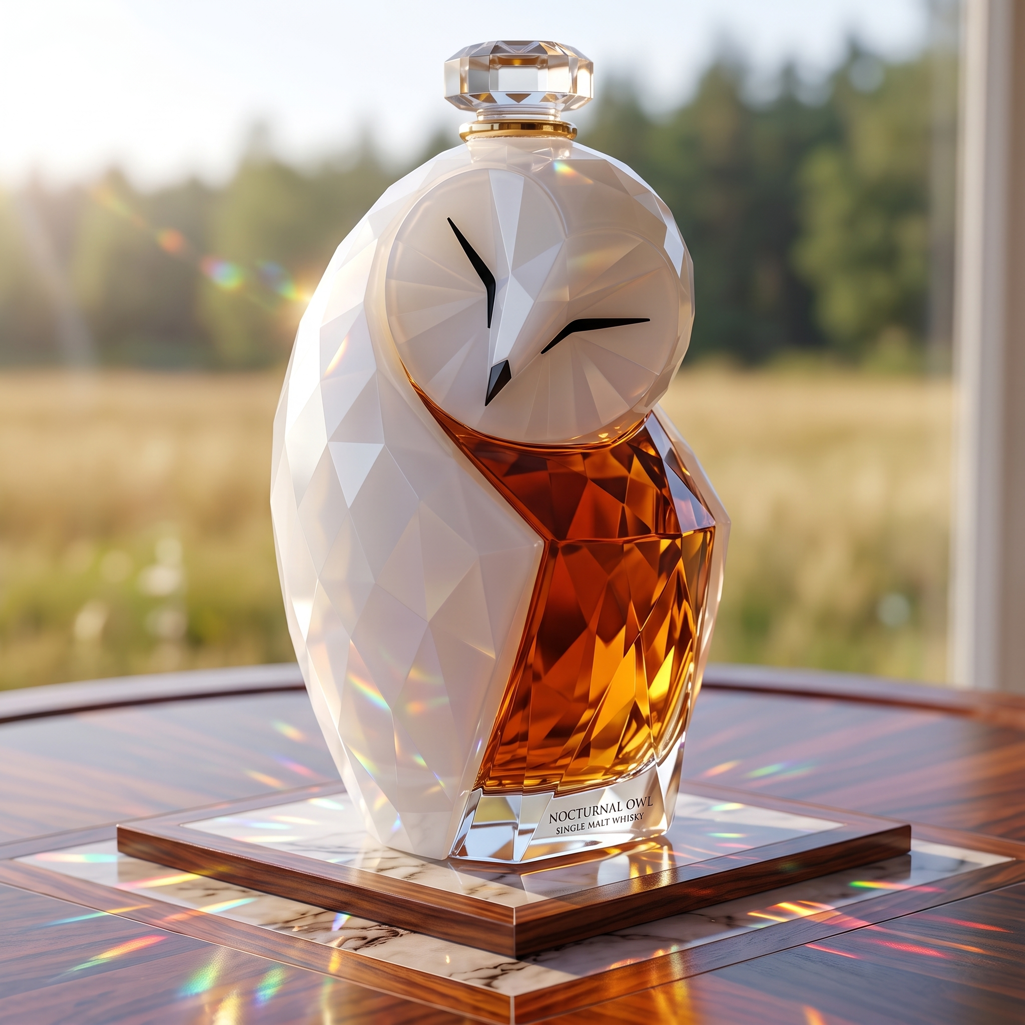 Nocturnal Owl Crystal Decanter