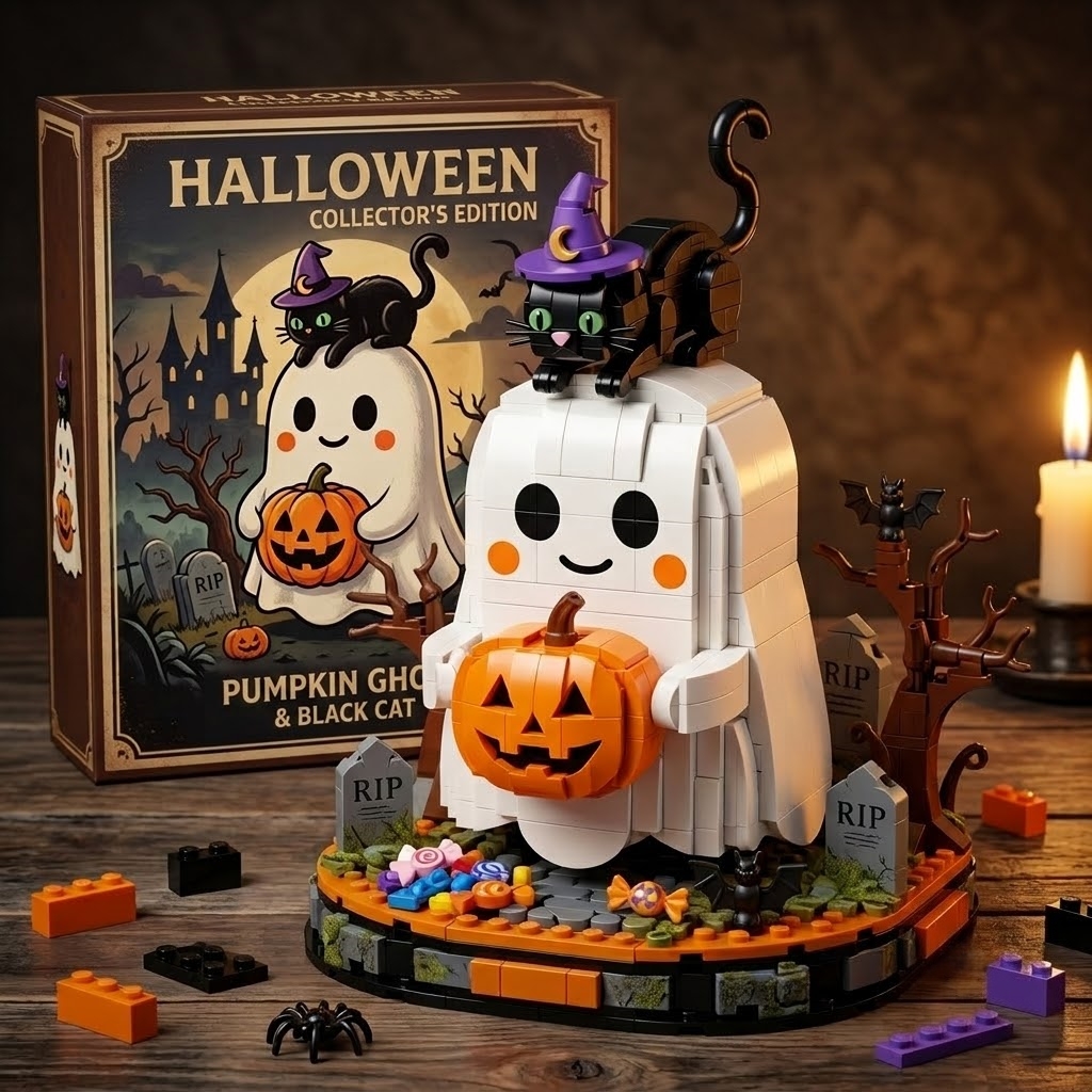 Halloween Collector's Edition: Pumpkin Ghost & Black Cat