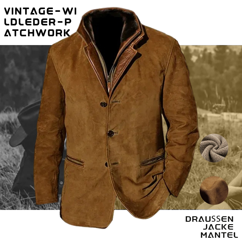 Yellowstone Serie Herren Vintage Mittel-Lang Lederjacke