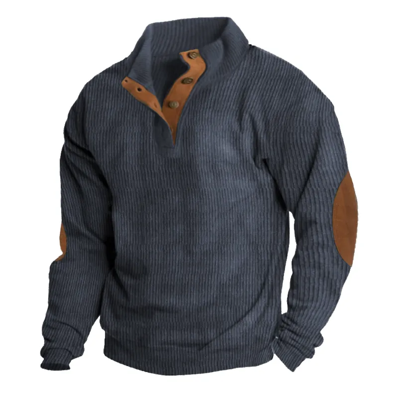 Herren Outdoor Casual Stehkragen Langarm-Sweatshirt