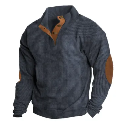 Herren Outdoor Casual Stehkragen Langarm-Sweatshirt