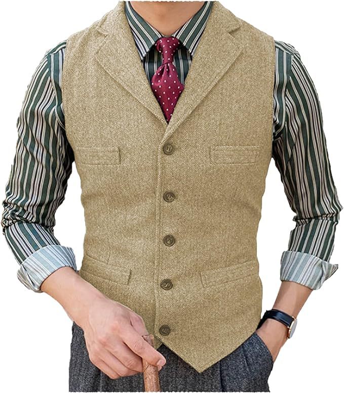 [Hot item] Lässige Business-Weste im britischen Stil für Herren