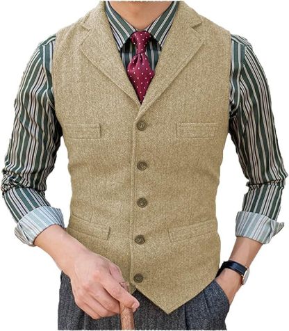 [Hot item] Lässige Business-Weste im britischen Stil für Herren