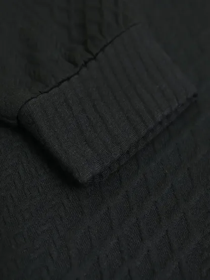 Männlicher Outdoor Casual Stehkragen Kaschmir Knopf Langarm Pullover