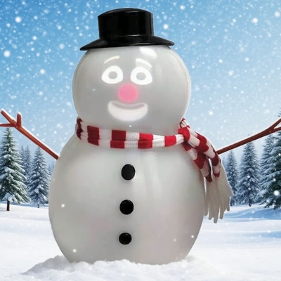 🎅Christmas Sale 49% Off ⛄️Talking Animated Blink Snowman with Built in Projector & Speaker Plug'n Play🎄