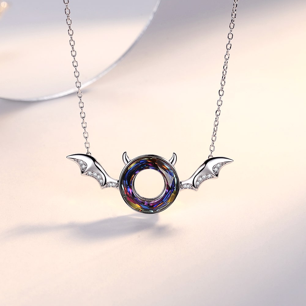 Devil Bat Necklace Jewelry Gift-TAANAA JEWELRY