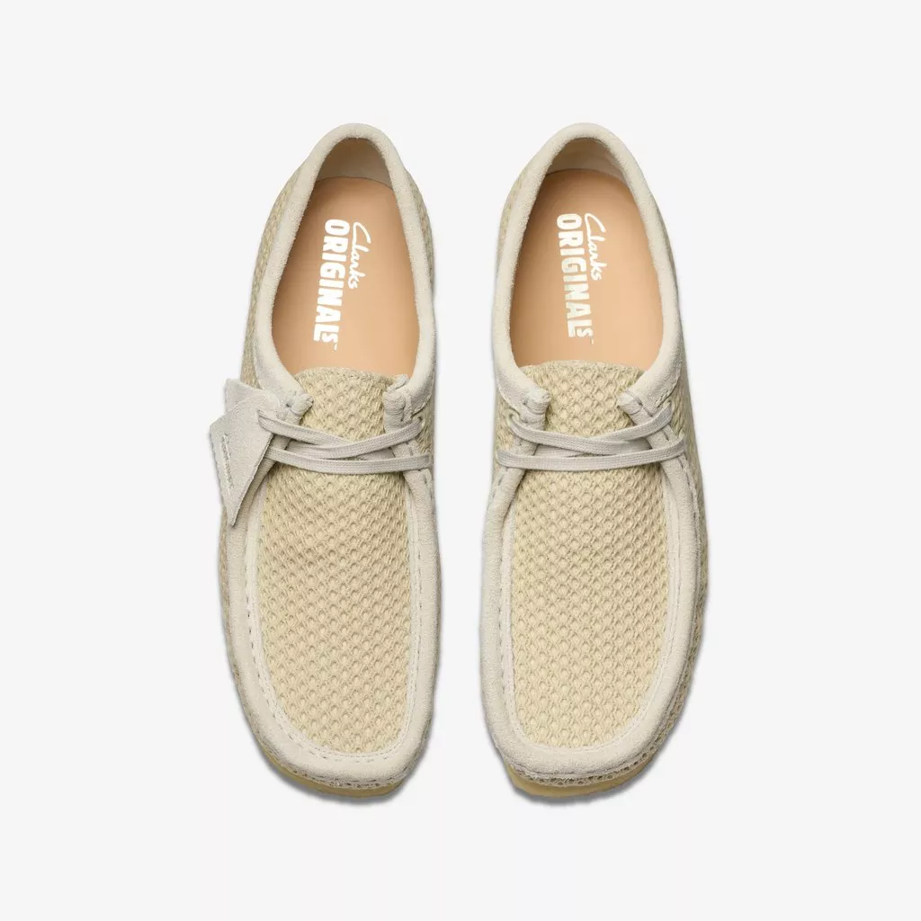 WALLABEE PALE LIME SUEDE