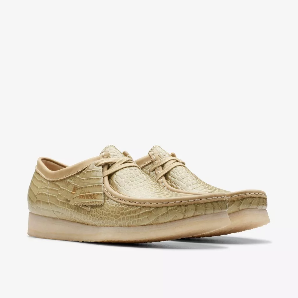 WALLABEE PALE LIME SUEDE