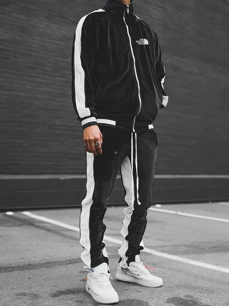 2024 THE NORttgTH FACE-Sports 2 piece tracksuit ET casual full zip tracksuit long sleeve jacket and jogging pants set