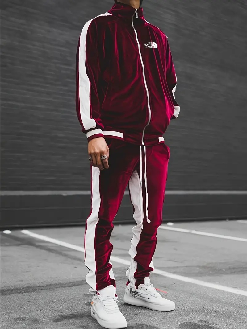 2024 THE NORttgTH FACE-Sports 2 piece tracksuit ET casual full zip tracksuit long sleeve jacket and jogging pants set