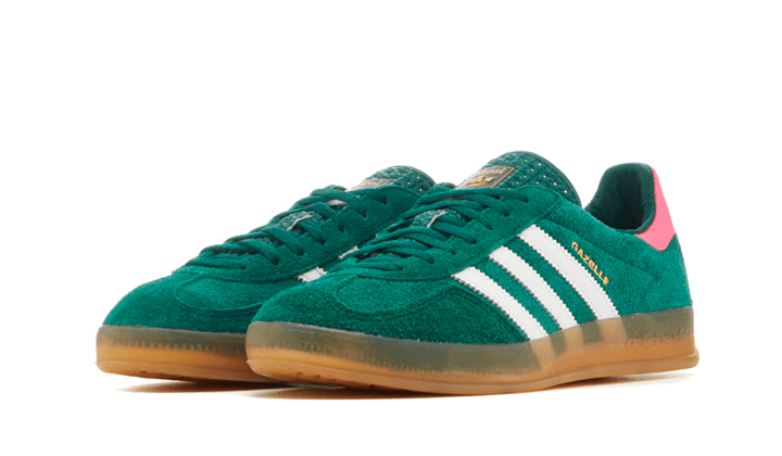 Adittgdas Gazelle Indoor Collegiate Green Lucid Pink