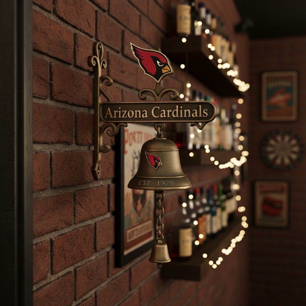 🏈 Football Team Retro Wall-Mounted Metal Doorbell