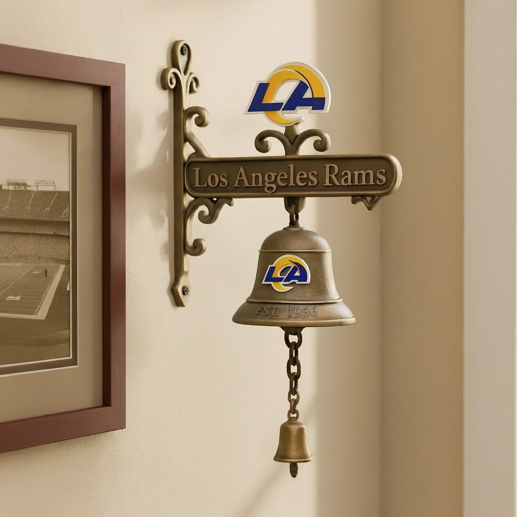 🏈 Football Team Retro Wall-Mounted Metal Doorbell