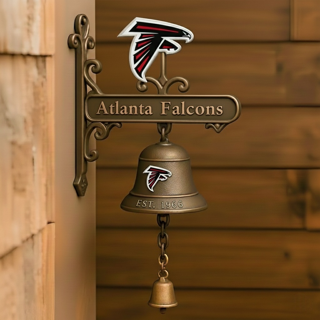 🏈 Football Team Retro Wall-Mounted Metal Doorbell
