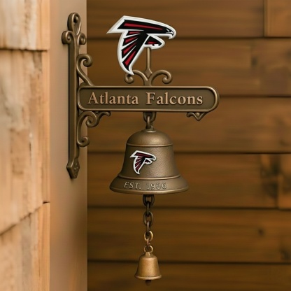 🏈 Football Team Retro Wall-Mounted Metal Doorbell