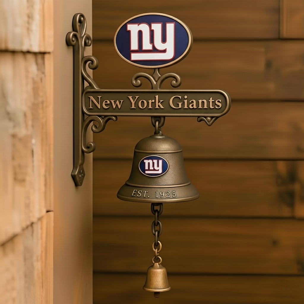 🏈 Football Team Retro Wall-Mounted Metal Doorbell