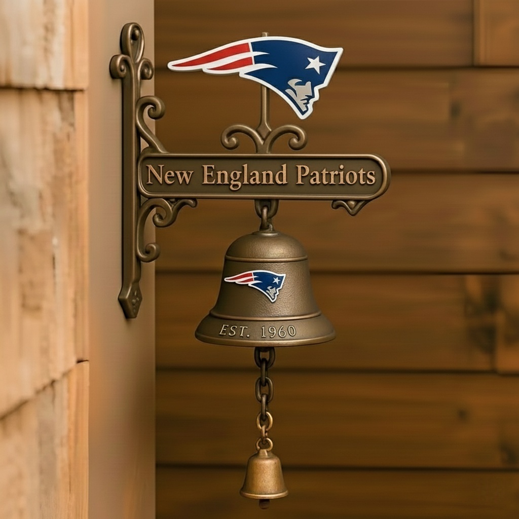 🏈 Football Team Retro Wall-Mounted Metal Doorbell