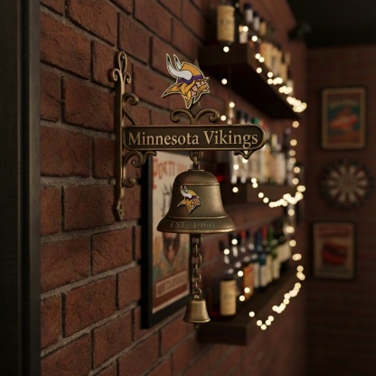 🏈 Football Team Retro Wall-Mounted Metal Doorbell