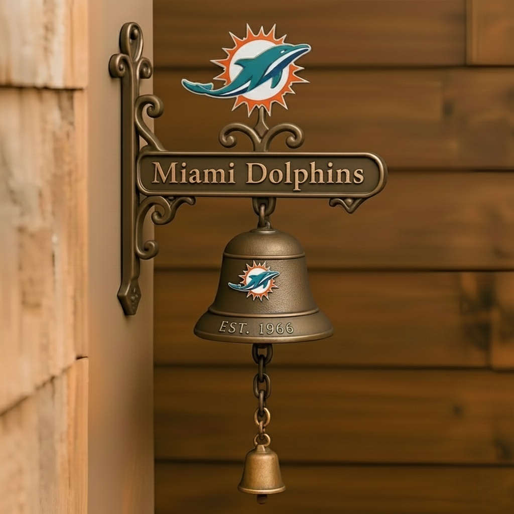🏈 Football Team Retro Wall-Mounted Metal Doorbell