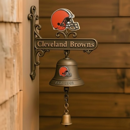 🏈 Football Team Retro Wall-Mounted Metal Doorbell