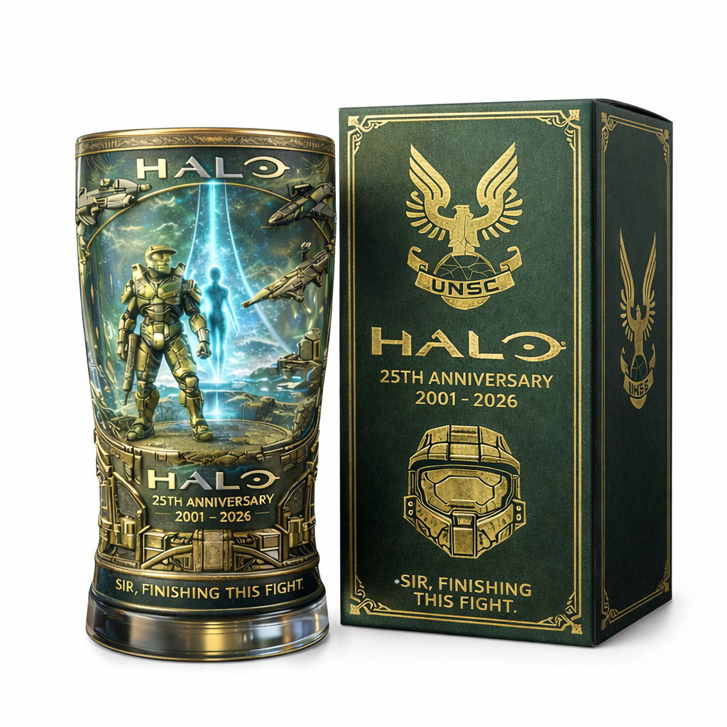 HALO 25th Anniversary Pint Glass – Combat Evolved Legacy Edition