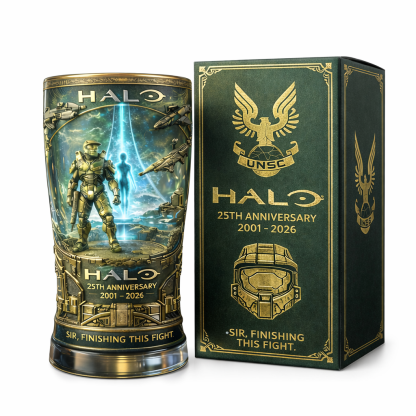 HALO 25th Anniversary Pint Glass – Combat Evolved Legacy Edition