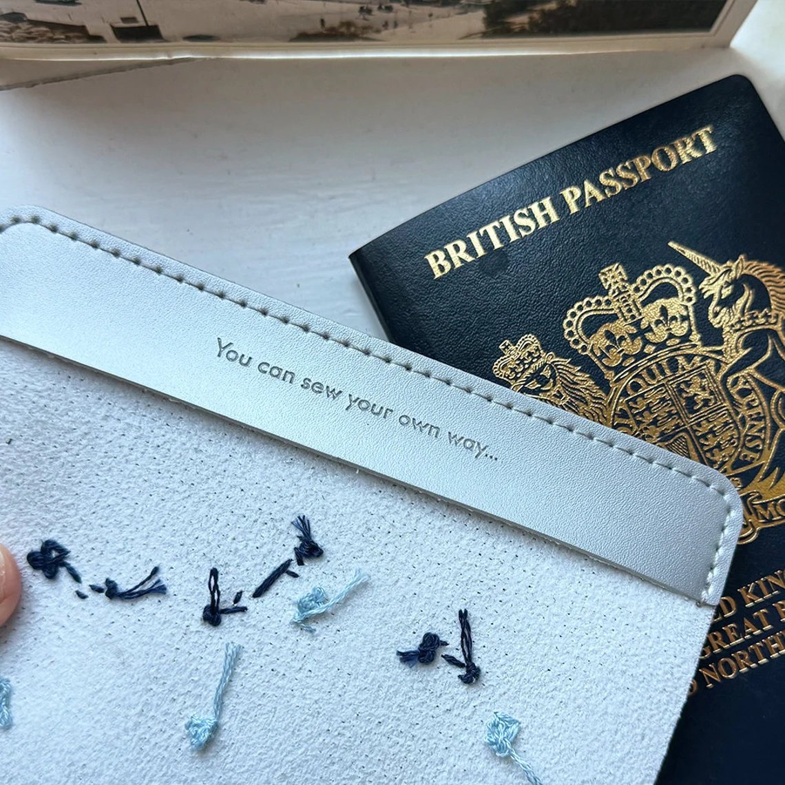 🛫Stitch Where You've Been: Passport Cover Cross Stitch Kit🪡 Beginner-Friendly💕