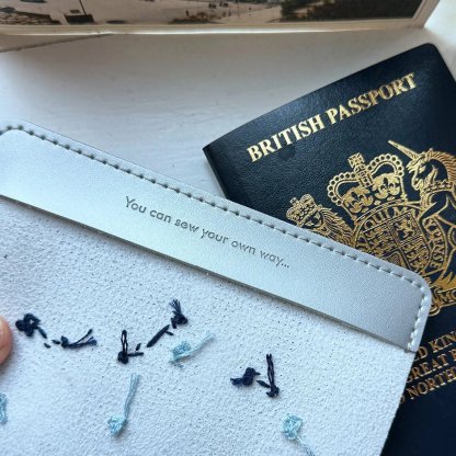 🛫Stitch Where You've Been: Passport Cover Cross Stitch Kit🪡 Beginner-Friendly💕