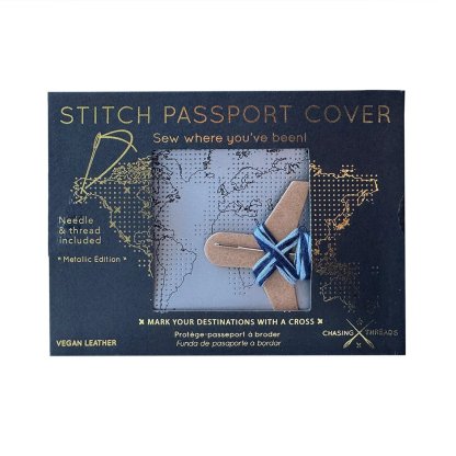 🛫Stitch Where You've Been: Passport Cover Cross Stitch Kit🪡 Beginner-Friendly💕