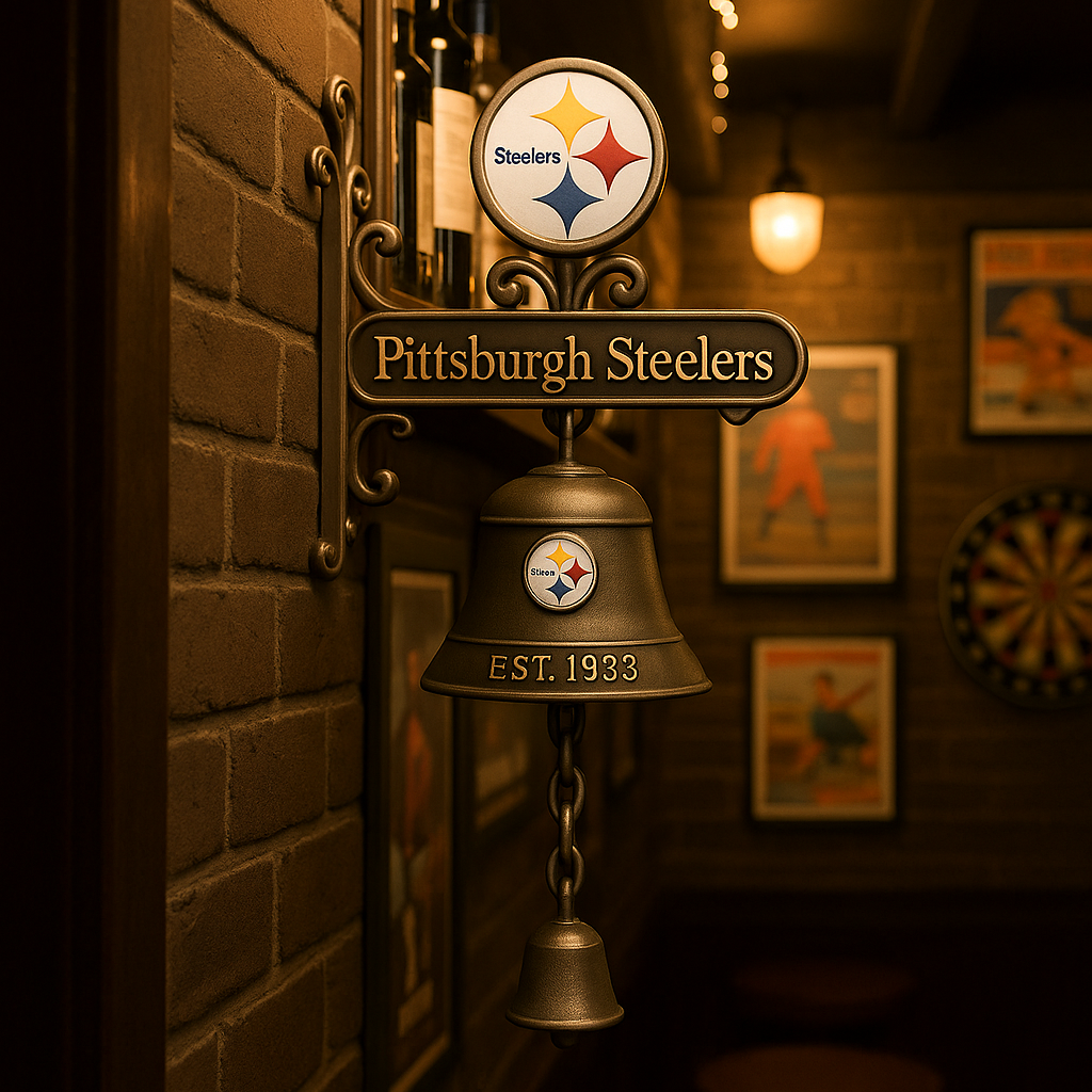 🏈 Football Team Retro Wall-Mounted Metal Doorbell