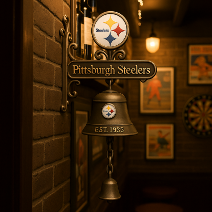 🏈 Football Team Retro Wall-Mounted Metal Doorbell