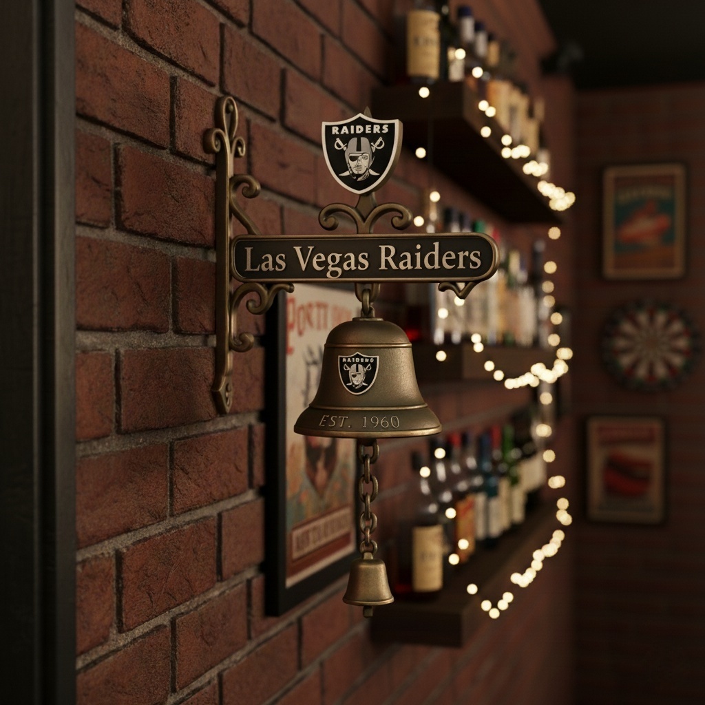 🏈 Football Team Retro Wall-Mounted Metal Doorbell