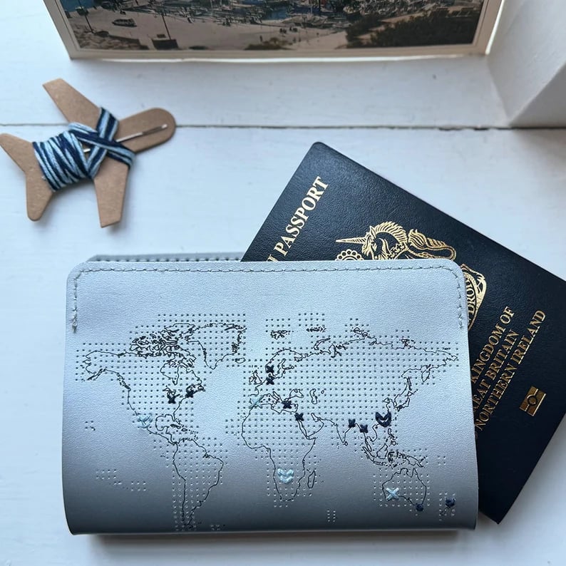 🛫Stitch Where You've Been: Passport Cover Cross Stitch Kit🪡 Beginner-Friendly💕