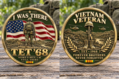 I Was There — Tet ’68 “Forever Brothers” Vietnam Veteran Commemorative Medallion
