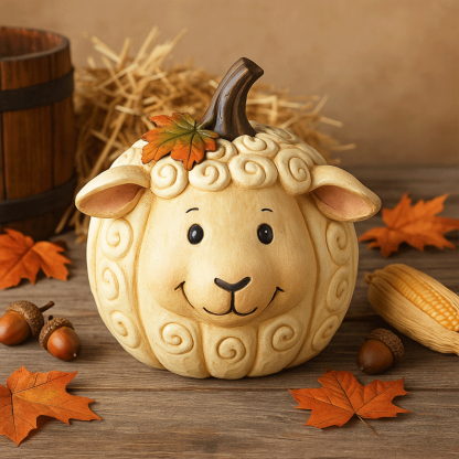 Farm Animal Pumpkin Figurines