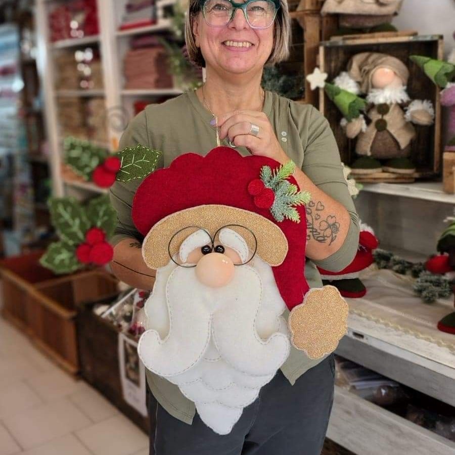 Jolly Felt Santa Ornament Kit