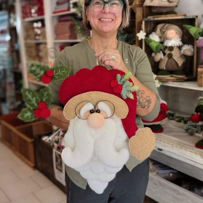 Jolly Felt Santa Ornament Kit