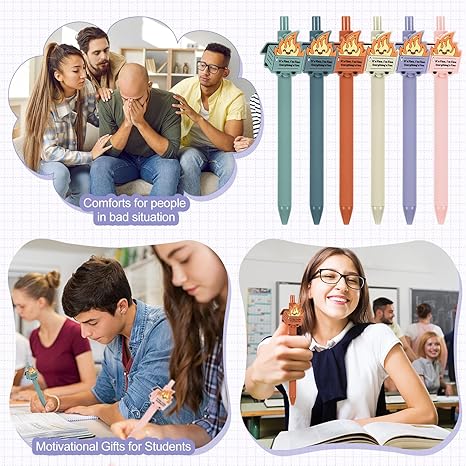 Dumpster Fire Pens Funny Luminous Ballpoint Pen Emotional Support