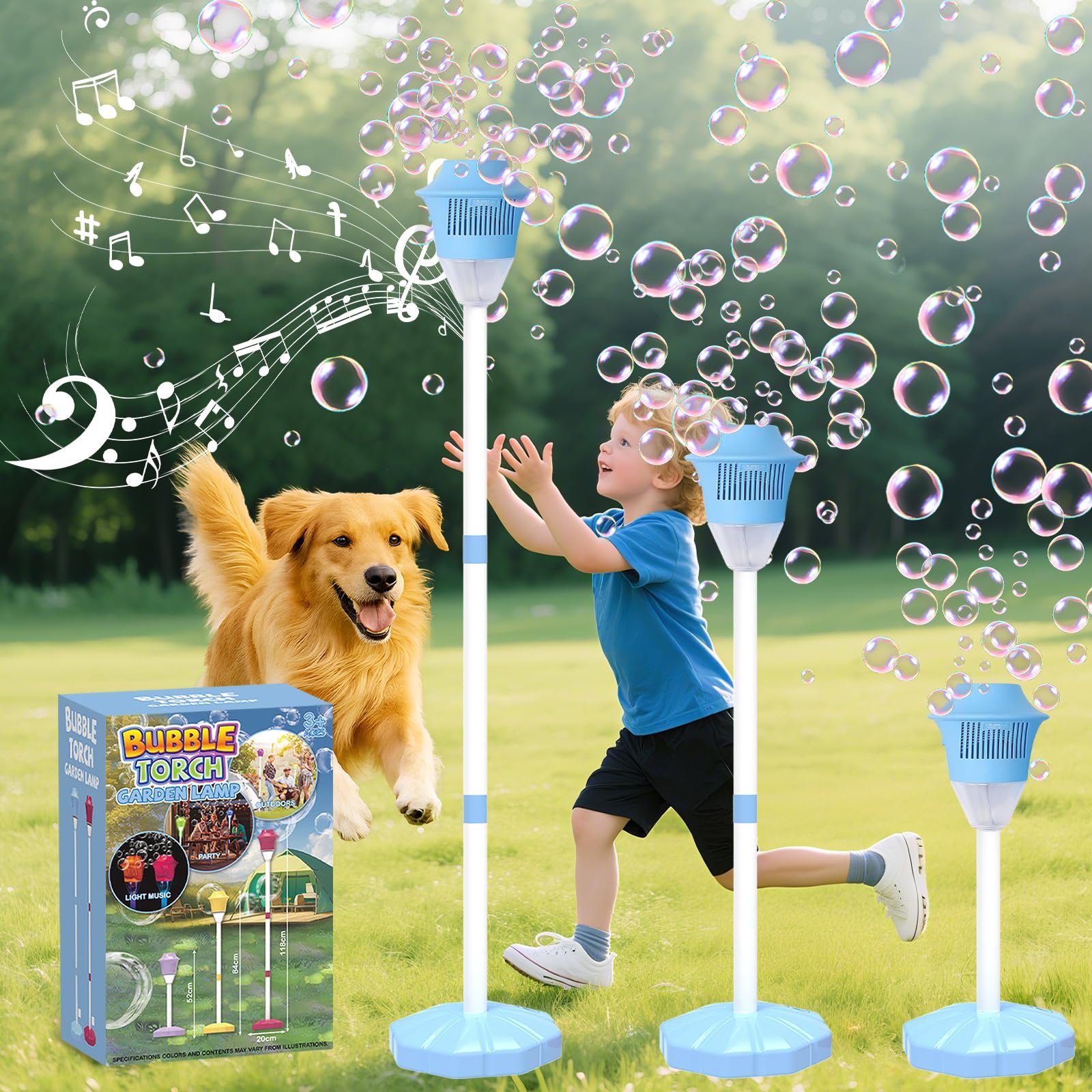🏆#1 Bestseller - 🫧 Automatic Standing Bubble Maker – Create a Magical Bubble Storm in Seconds✨