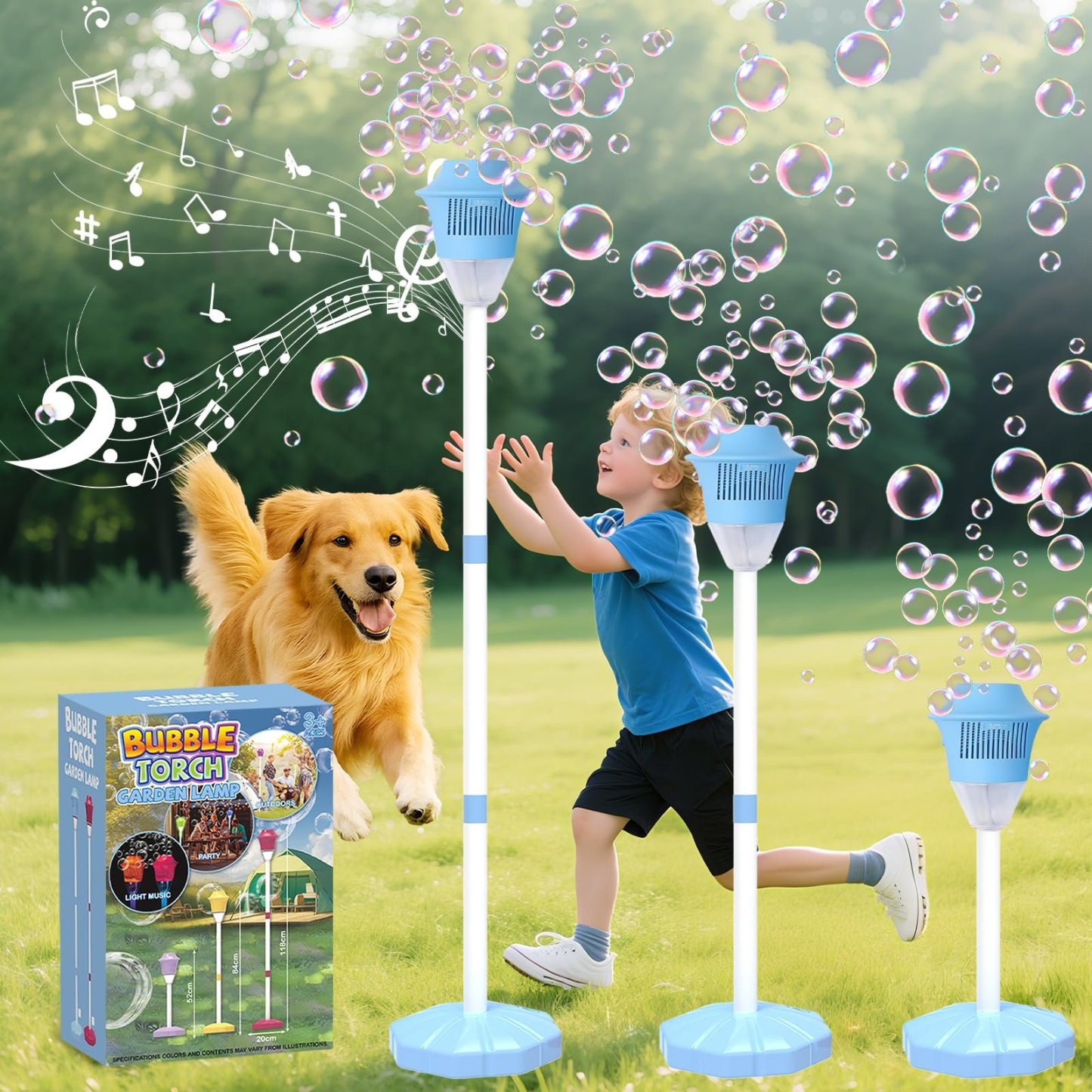 🫧 8-Hole Automatic Bubble Machine - 49% OFF- ✨ LED Light Up Bubble Blaster For Kids