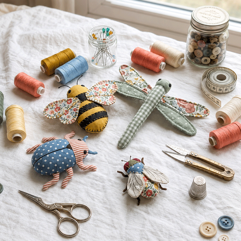 🐝 Insect Patchwork Sewing Kit