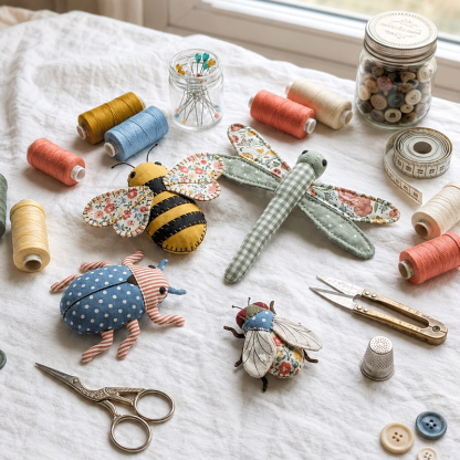 🐝 Insect Patchwork Sewing Kit