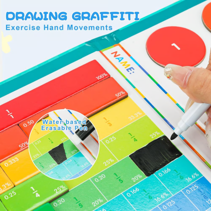 Last Day 49% OFF🔥Magnetic Fraction Demonstration Book