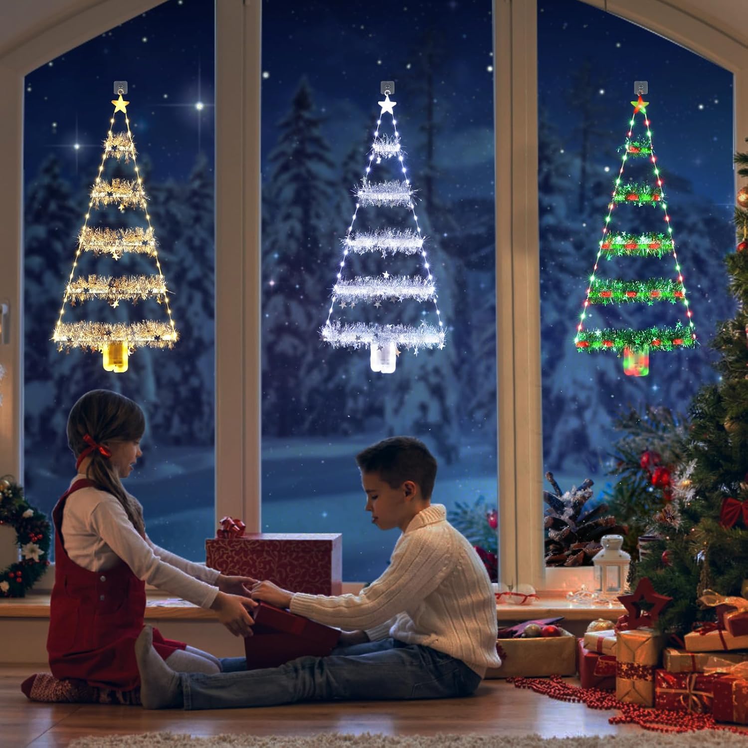 🎄Preheat 2025 Sale 49% OFF! - LED Ladder Lights with Climbing Santa Claus