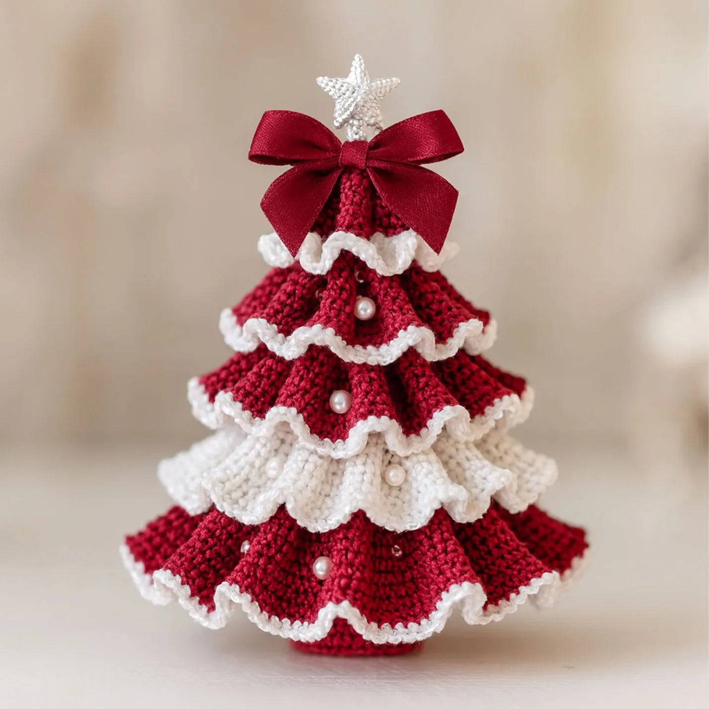🎉BUY 3 GET 1 FREE🎄DIY Crochet Christmas Tree Kit – ✨Handmade Holiday Decoration Set
